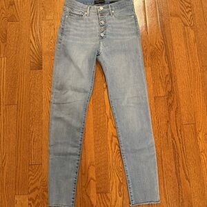 Banana Republic Women's High Rise Skinny Jeans with Button Fly